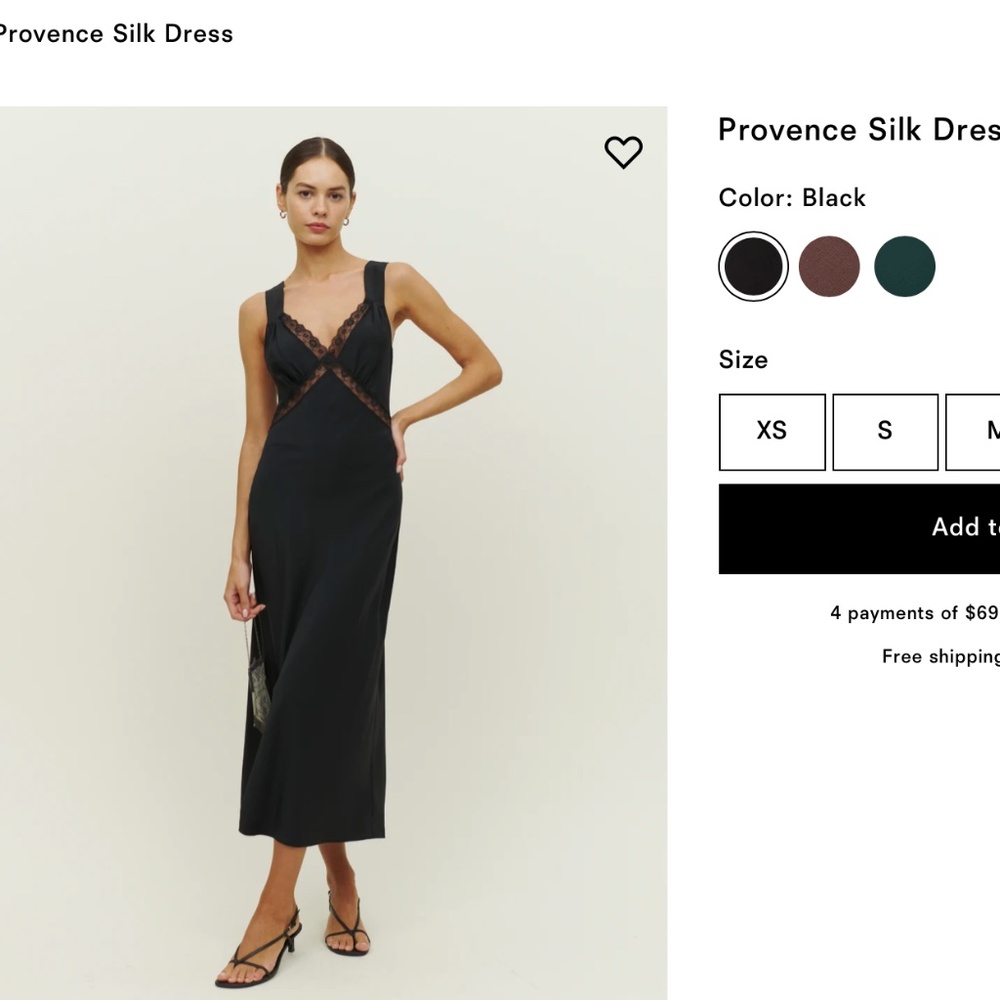 Reformation Provence Dress Nude